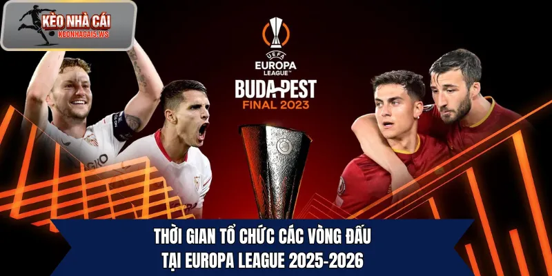 Thời gian tổ chức các vòng đấu tại Europa League 2025-2026