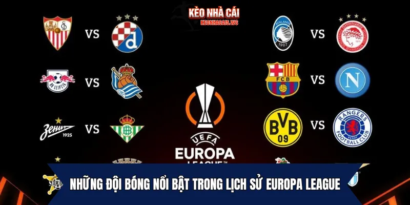 Những đội bóng nổi bật trong lịch sử Europa League